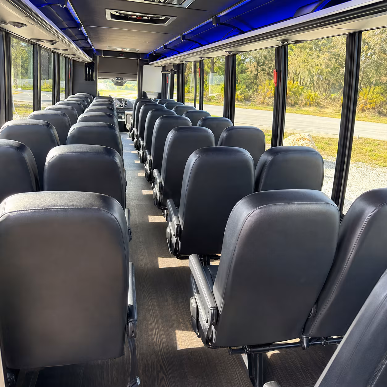 philadelphia 28 passenger minibus inside