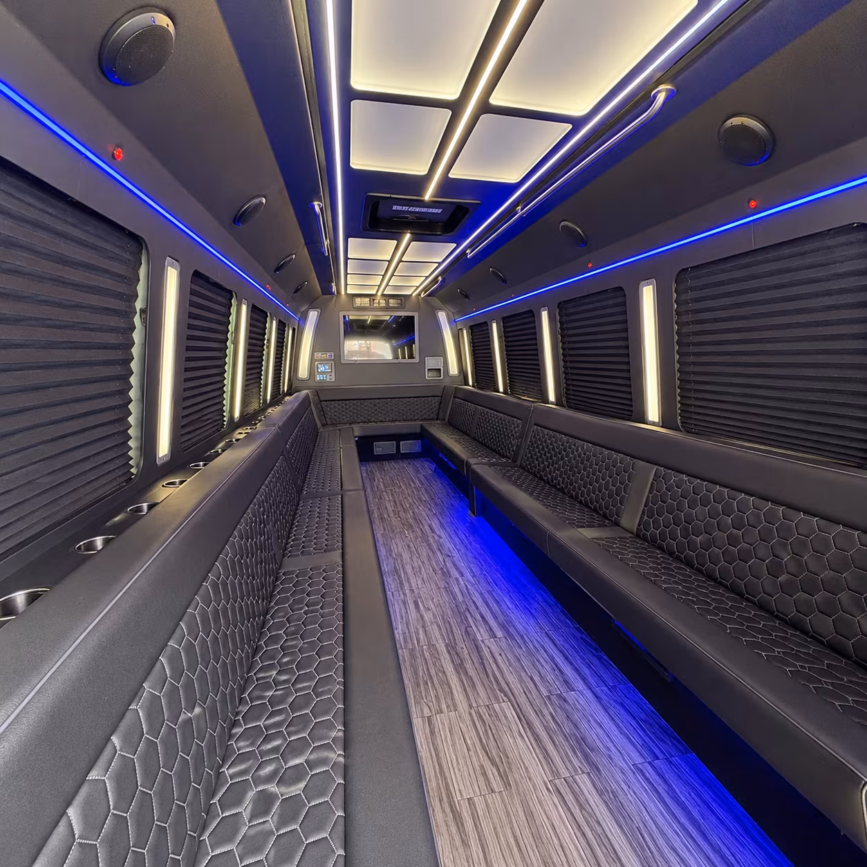 philadelphia 30 passenger party bus interior