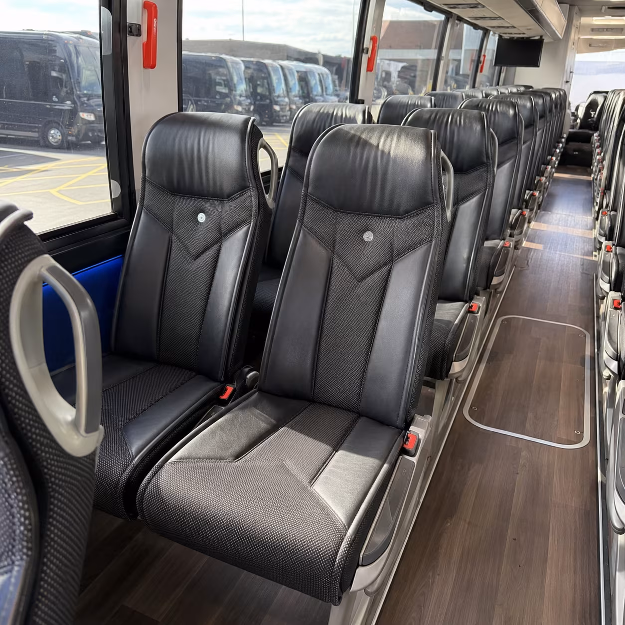 philadelphia 40 passenger charter bus interior