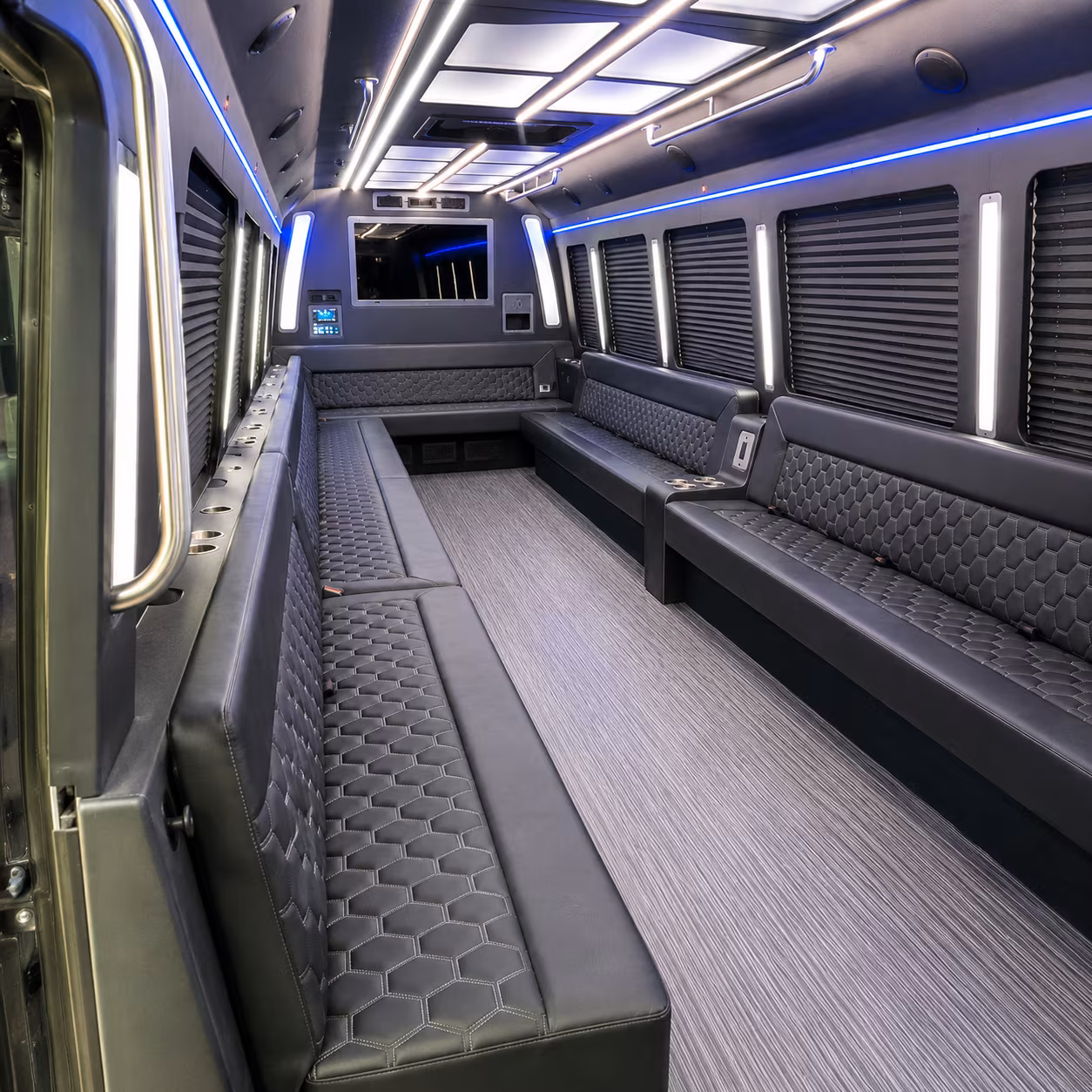 philadelphia 40 passenger party bus interior