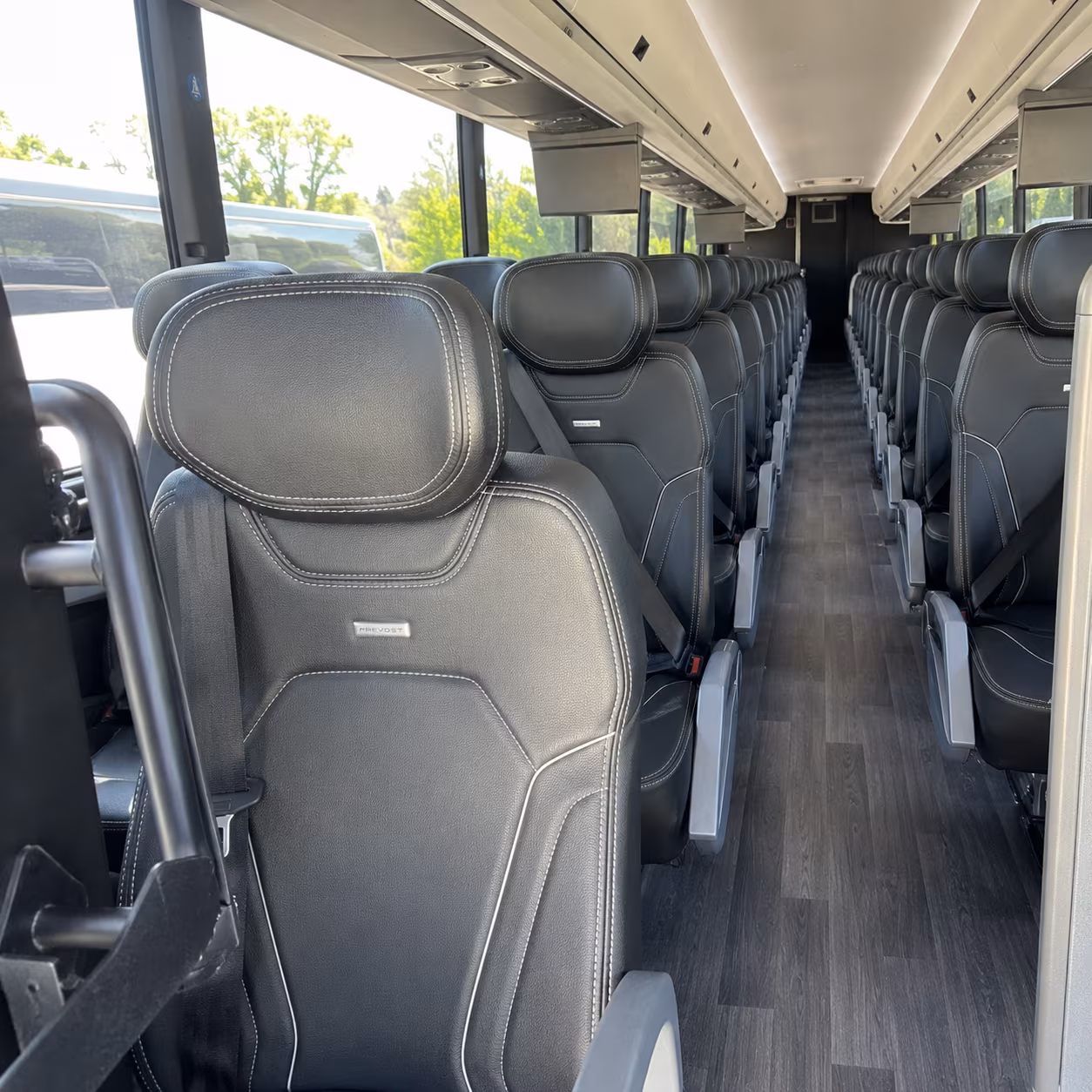 philadelphia 47 passenger charter bus interior