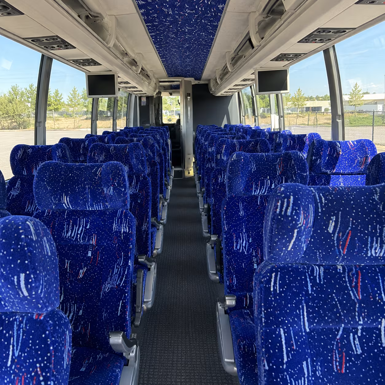philadelphia 54 passenger charter bus interior