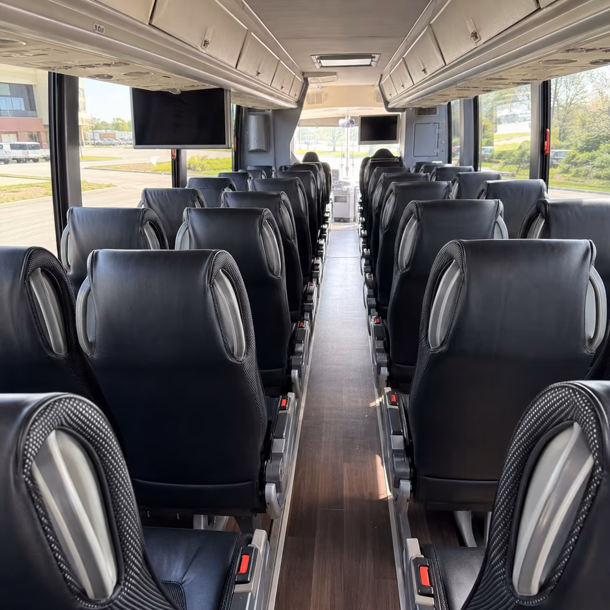 philadelphia 56 passenger charter bus inside
