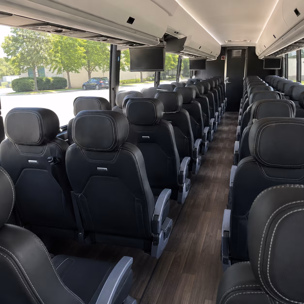 philadelphia 56 passenger charter bus interior
